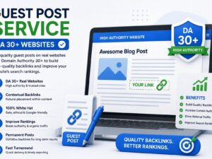 Guest Post Service (DA 30+)